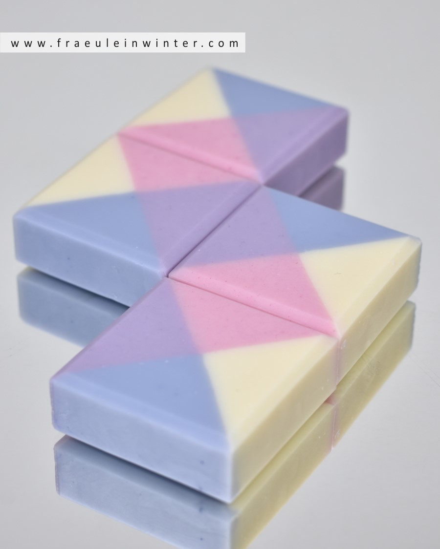 handmade geometric soap